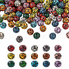 120Pcs 15 colors Painted Natural Wood Beads WOOD-TA0001-66-2