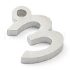 304 Stainless Steel Charms STAS-G244-01E-3