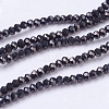 Electroplate Glass Bead Strands EGLA-R080-2mm-09-2