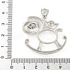 Rack Plating Brass Sew on Prong Settings KK-A217-02P-3
