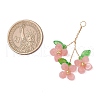 Plastic with Acrylic & Copper Wire Pendants PALLOY-JF03601-05-2