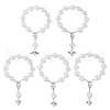 Tibetan Style Alloy Angel Charm Bracelets BJEW-JB11777-2