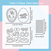 Easter Carbon Steel Cutting Dies Stencils DIY-WH0309-1661-6