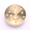 Brass Wax Sealing Stamp Head AJEW-TAC0026-01LG-01-1