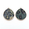 Natural Kambaba Jasper Pendants G-E526-01L-2
