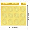 34 Sheets Self Adhesive Gold Foil Embossed Stickers DIY-WH0509-007-2