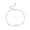 Natural Freshwater Pearls Bead Link Bracelets BJEW-I314-135-1