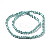 Electroplate Opaque Solid Color Glass Beads Strands GLAA-E036-10A-3