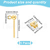 GOMAKERER 5Pairs 925 Sterling Silver Ear Stud Findings FIND-GO0002-66G-2