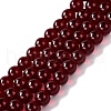 Glass Imitation Garnet Bead Strands GLAA-P051-01-1