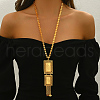 Elegant Geometric Tassel Brass Pendant Necklaces for Women's Holiday Party Accessories LR5784-2-1