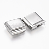 Tarnish Resistant 304 Stainless Steel Magnetic Clasps with Glue-in Ends STAS-F130-23P-2