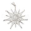 Brass Micro Pave Cubic Zirconia Pendants KK-Q775-06P-1