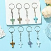 Gemstone Cross Keychain KEYC-JKC01159-1