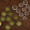 20mm Clear Domed Glass Cabochon Cover for Flat Round DIY Alloy Photo Connector Making DIY-X0107-AB-FF-1