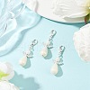 Angel ABS Plastic Imitation Pearl Pendant Decorations HJEW-JM03422-1