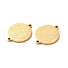 Ion Plating(IP) 304 Stainless Steel Connector Charms STAS-C074-11G-03-2