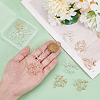  12Pcs 2 Colors Brass Pendants FIND-NB0005-27-3