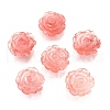 Cherry Quartz Glass Carved Pendants G-S390-03A-1