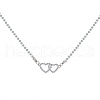 Alloy Crystal Rhinestone Pendant Necklaces for Women WG57F6E-02-1