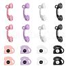 32Pcs 8 Style Spray Painted Alloy Pendants FIND-LS0001-53-2