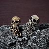 SUPERFINDINGS 2Pcs 2 Colors Brass European Beads KK-FH0004-59-2