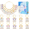 Alloy Enamel Pendant Decorations HJEW-SC00049-1