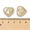 Brass Micro Pave Cubic Zirconia Pendants KK-K355-32G-3