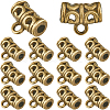 SOFPLATE 160Pcs Tibetan Style Alloy Tube Bails TIBE-SP0001-11AB-1