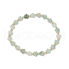 Natural Green Strawberry Quartz Beads Stretch Bracelets for Women BJEW-JB11768-07-2