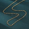 Brass Figaro Chains Necklaces for Women NJEW-D302-01G-4