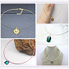 Unicraftale 60Pcs 6 Colors Stainless Steel Wire Necklace Cord DIY Jewelry Making TWIR-UN0001-13B-6