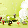 DICOSMETIC 9Pcs 9 Style Natural & Synthetic Gemstone Pendants G-DC0001-01-3