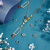 BENECREAT 8Pcs 2 Colors Brass Micro Pave Clear Cubic Zirconia Twister Clasp FIND-BC0004-03-3