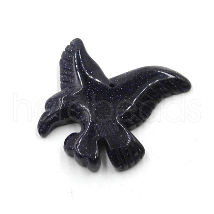 Carved Natural Obsidian Pendants PW-WG41647-03-1