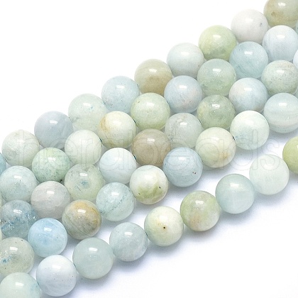 Natural Aquamarine Strands X1-G-G764-42-6mm-1
