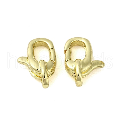 Brass Lobster Claw Clasps KK-B089-29G-1