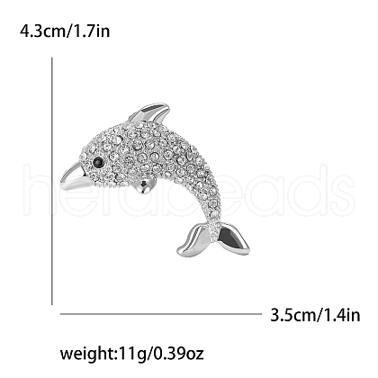 Alloy Rhinestone Brooch for Backpack Clothes PW-WGD0D41-02-1