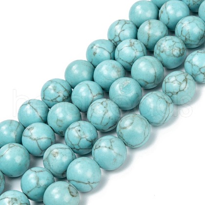 Synthetic Turquoise Beads Strands G-C180-02D-1