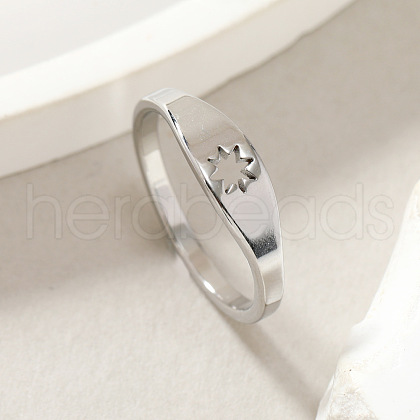 Fashionable 304 Stainless Steel Finger Rings FS-WG43180-09-1