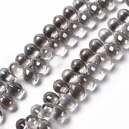 Electroplate Glass Beads Strands EGLA-L033-PL01-1