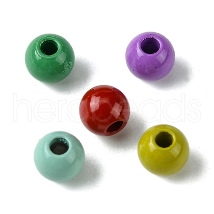 Spray Painted 202 Stainless Steel Beads STAS-Q321-A-01-1