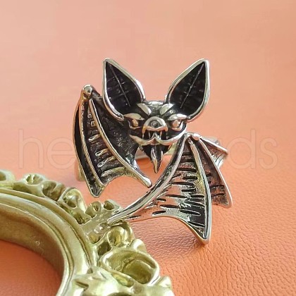 Bat Themes Alloy Adjustable Cuff Rings FS-WG25ADA-03-1