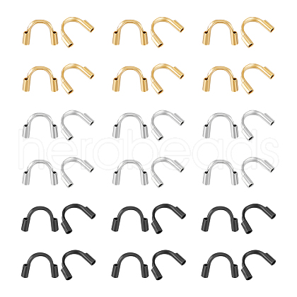 Unicraftale 60Pcs 3 Colors 316 Surgical Stainless Steel Wire Guardian STAS-UN0056-23-1