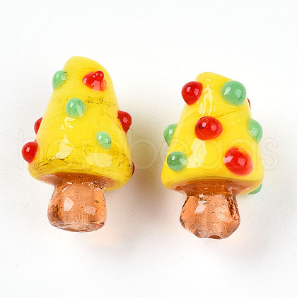 Handmade Lampwork Bumpy Beads LAMP-T022-02A-06-1