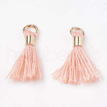 Polycotton(Polyester Cotton) Tassel Pendant Decorations FIND-S275-26G-1