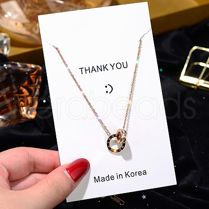 Alloy Crystal Rhinestone Pendant Necklaces for Women WGE6163-08-1