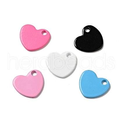Spray Painted 201 Stainless Steel Charms STAS-G304-25-1