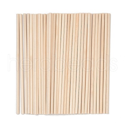 Round Wooden Sticks WOOD-WH0027-22C-1