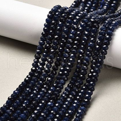 Dyed Natural Malaysia Jade Rondelle Beads Strands G-E316-2x4mm-16-1